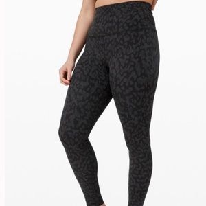 Lululemon Align 28” black Leopard leggings